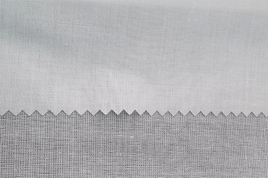 Polyester/cotton woven fusible interlining