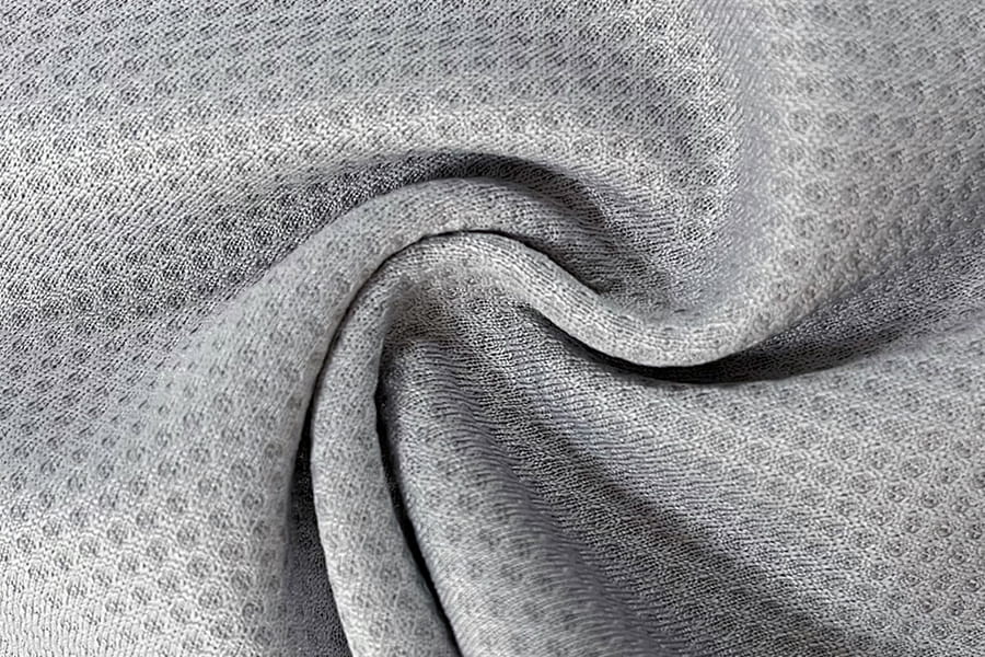 BCX-N0608: Water-absorbing and cool-feeling monochrome jacquard mesh honeycomb fabric